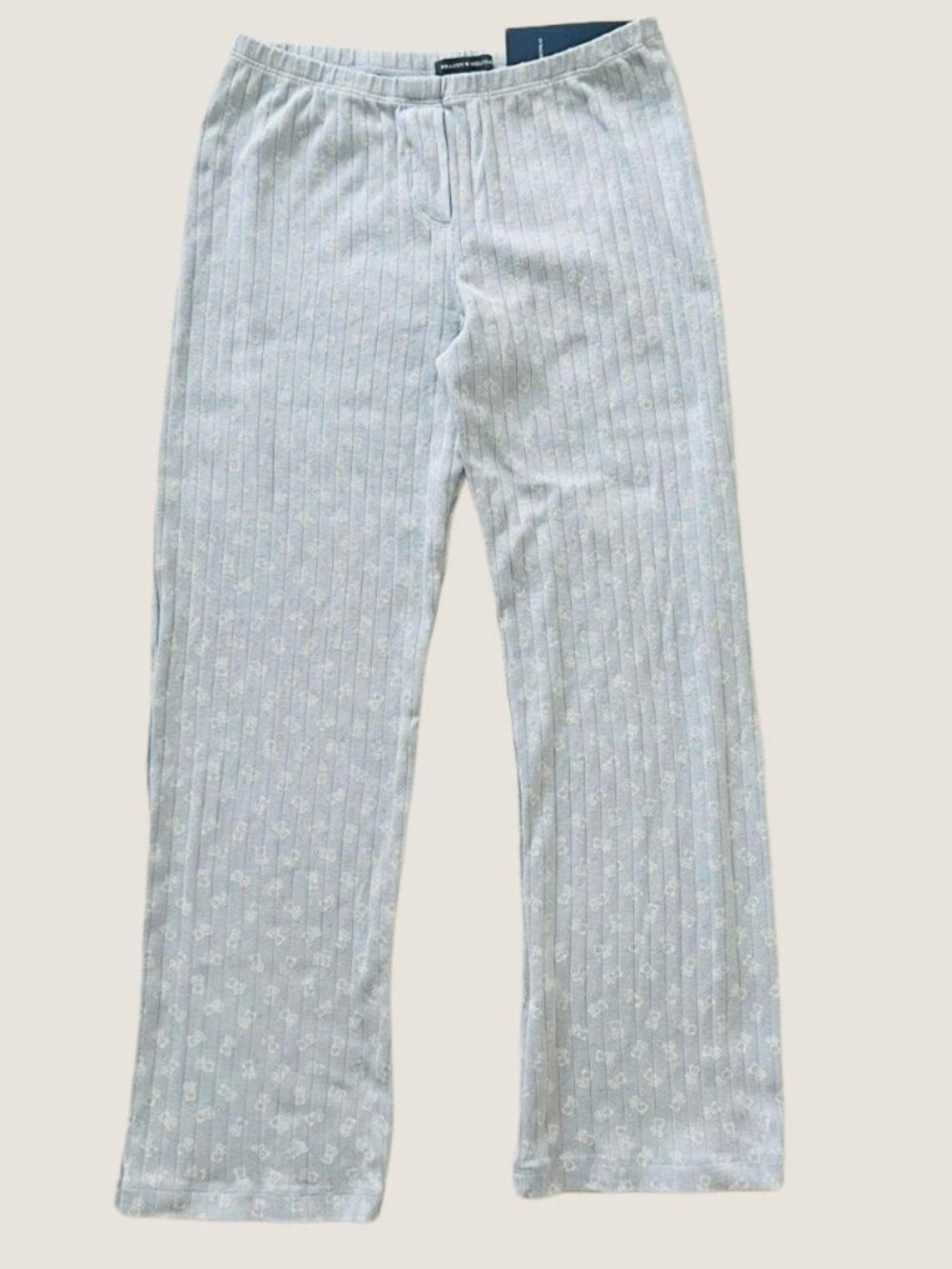 BNWT Brandy Melville-John Galt light-baby blue teddy bear eyelet kiera pajama